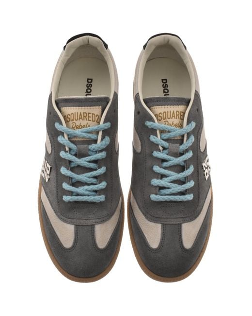 DSquared² Gray Rebel Trainers for men