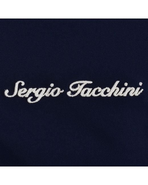 Sergio Tacchini Blue Harrington Jacket for men