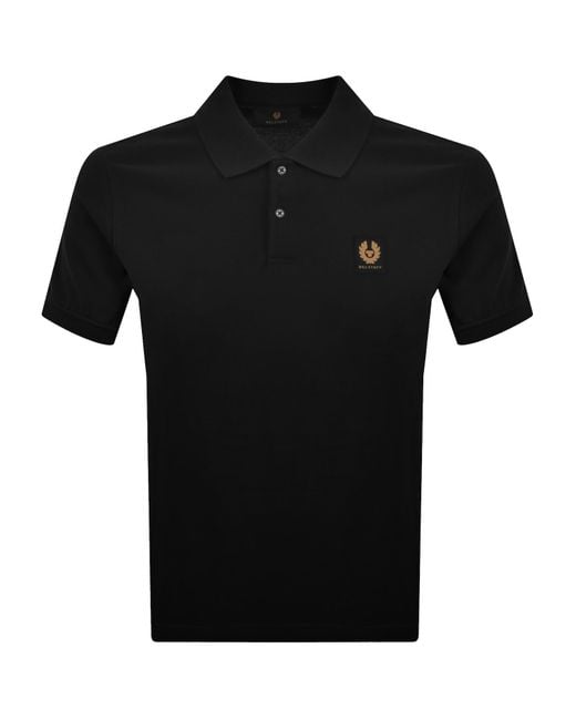 Belstaff Black Logo Polo T Shirt for men