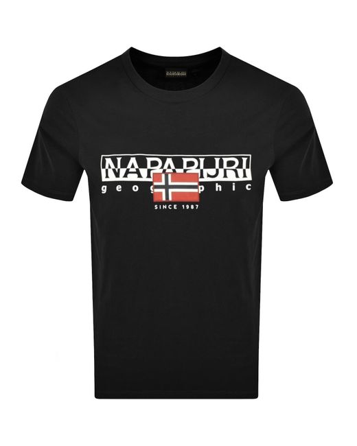 Napapijri Black S Aylmer T Shirt for men
