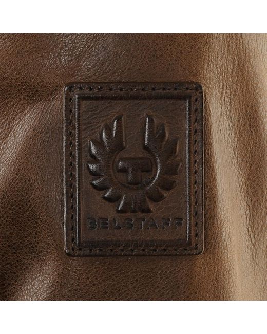 Belstaff Warrington Leather Jacket Walnut in Brown for Men Lyst