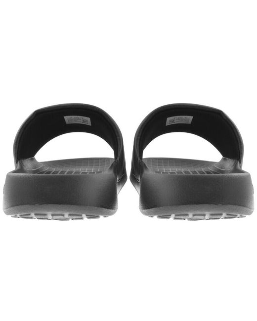 Lacoste Black Serve Hybrid Sliders for men