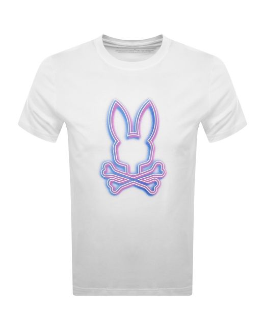 Psycho Bunny Blue Andros Graphic Logo T Shirt for men
