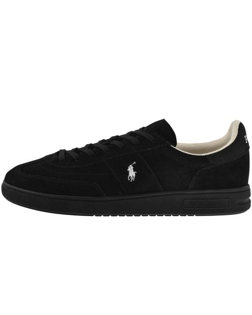 Ralph Lauren Black Bedford Trainers for men
