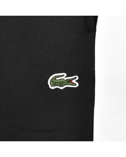 Lacoste Black Logo Jersey Shorts for men