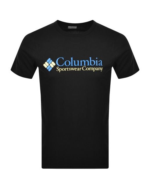 Columbia Black Basic Logo T Shirt for men