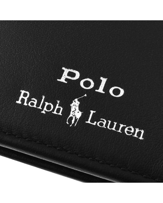 Ralph Lauren Black Billfold Leather Wallet for men