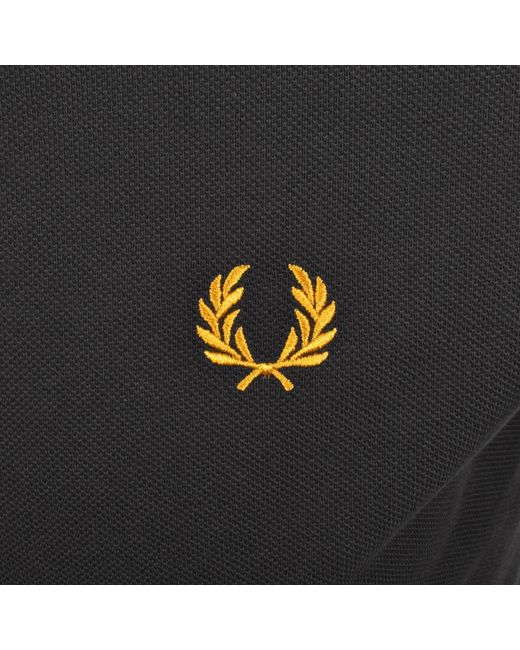 Fred Perry Black Twin Tipped Polo T Shirt for men