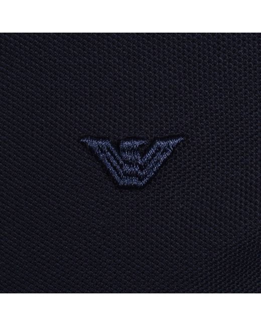 Armani Blue Emporio Short Sleeved Polo T Shirt for men