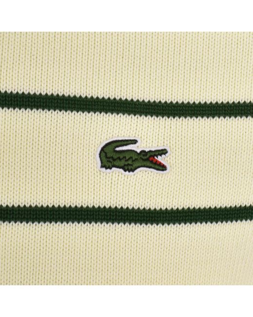 Lacoste Natural Stripe Knit Jumper for men
