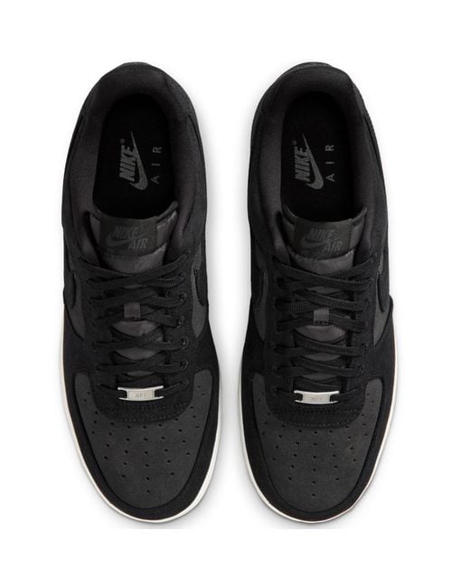 Nike Black Air Force 1 '07 Lv8 "Denim" Shoes for men
