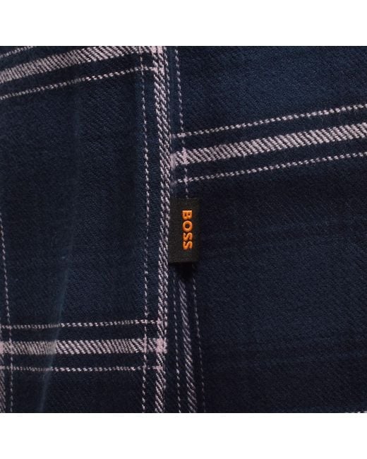Boss Blue Boss Rickert Check Shirt for men