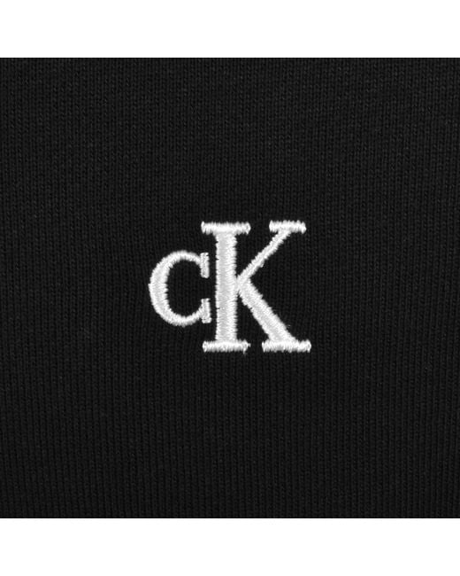 Calvin Klein Black Jeans Monogram Sweatshirt for men
