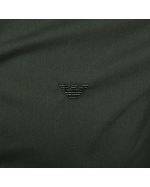 Armani Green Emporio Short Sleeved Shirt for men