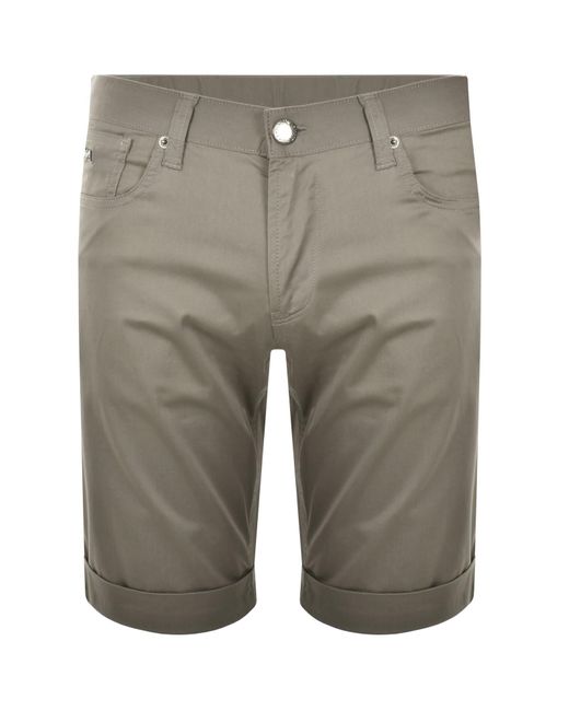 Armani Gray Emporio Chino Shorts for men