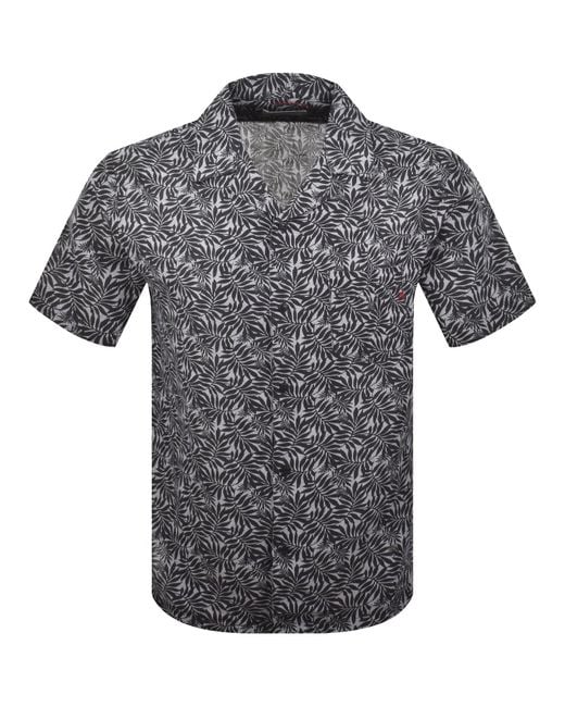 Replay Gray All Over Print Shirt for men