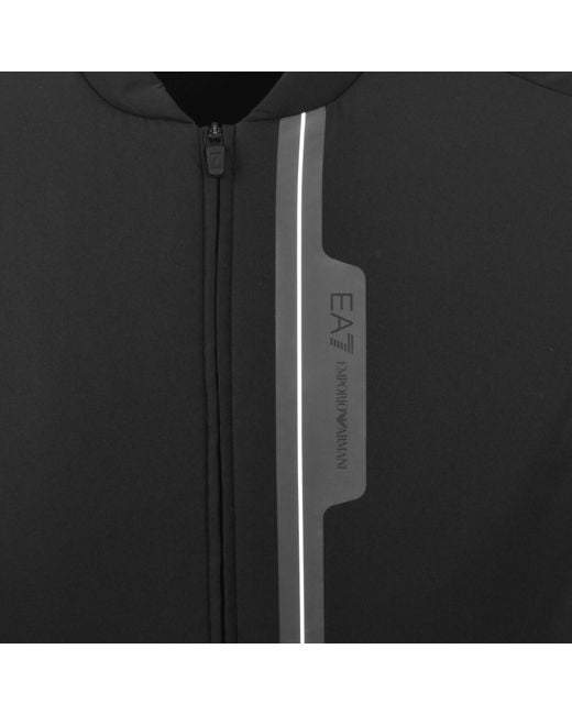 EA7 Black Emporio Armani Logo Gilet for men