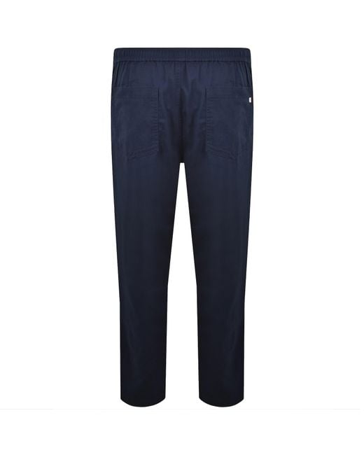 Farah Blue Farah Greenport Trousers for men