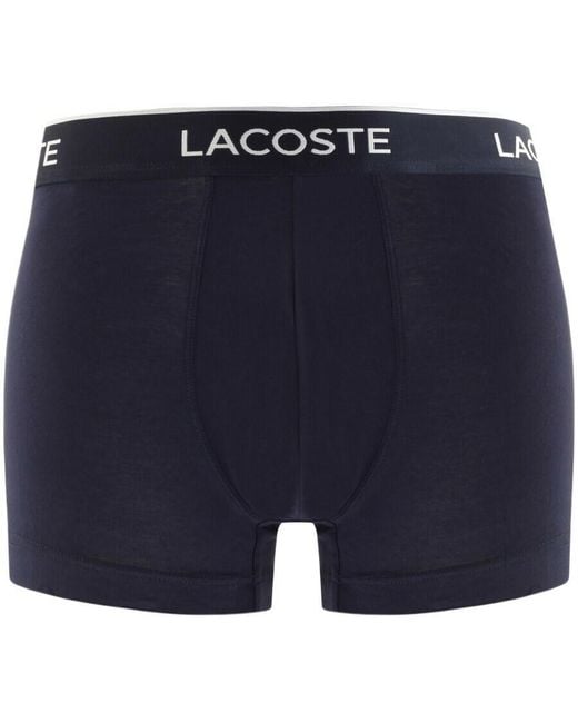 Lacoste Blue Underwear 3 Pack Trunks for men