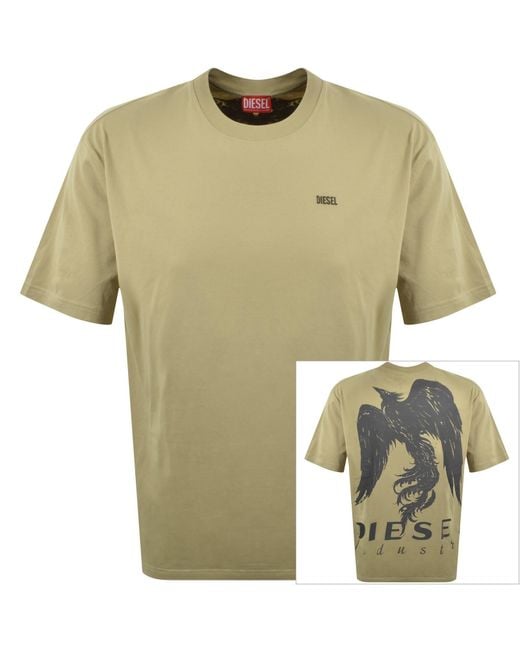 DIESEL Green T Boggy V3 T Shirt for men