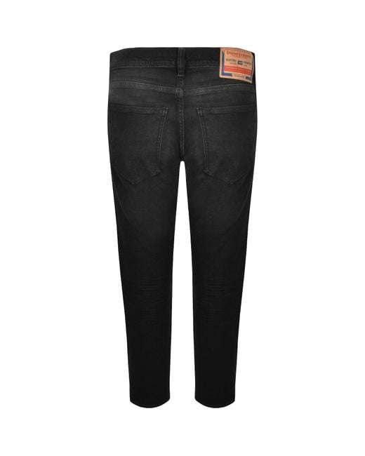 DIESEL Black D Strukt Slim Fit Jeans for men