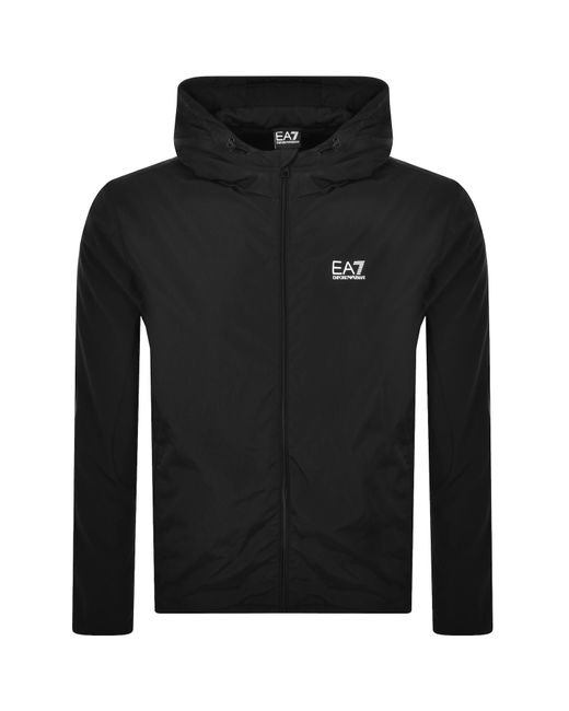 EA7 Black Emporio Armani Logo Jacket for men