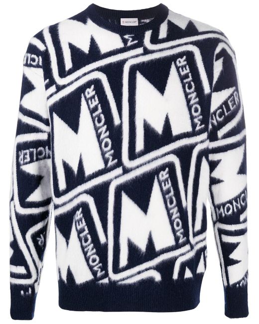 moncler logo jumper