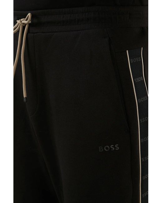 BOSS by HUGO BOSS Boss Hadim 1 Drawstring Track Pants Black for Men | Lyst  UK