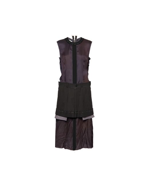 Maison Margiela Black Decortiqué Midi Dress