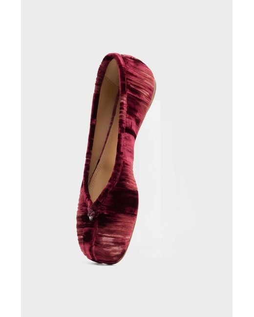 Maison Margiela Red Tabi Ballerina