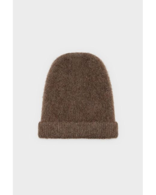 Maison Margiela Brown Alpaca Wool Beanie