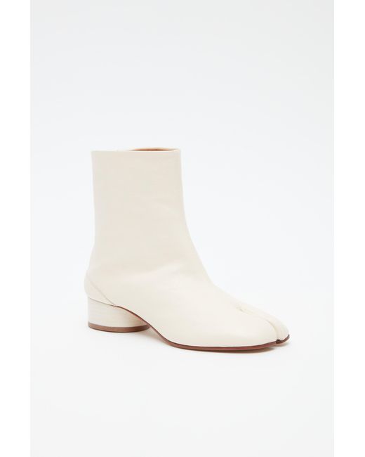 Maison Margiela White Tabi Ankle Boots