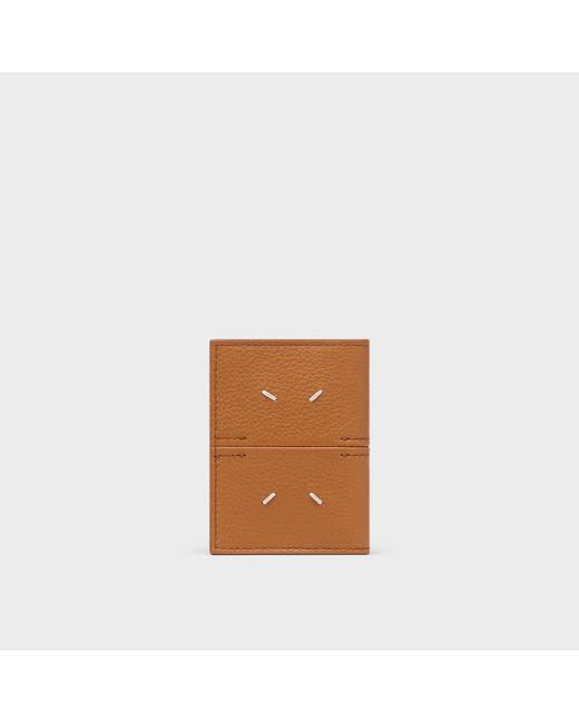 Maison Margiela Brown Leather Card Holder