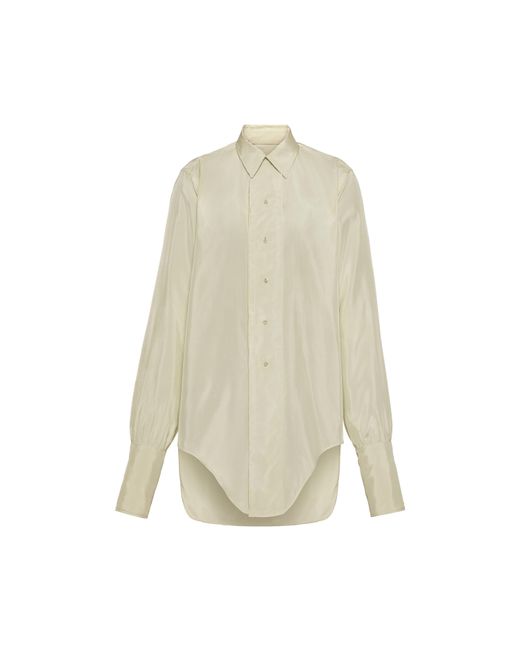 Maison Margiela White Dropped Hem Shirt