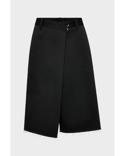 Maison Margiela Black Wrap Shorts