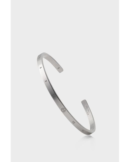 Maison Margiela White Numeric Cuff 4Mm