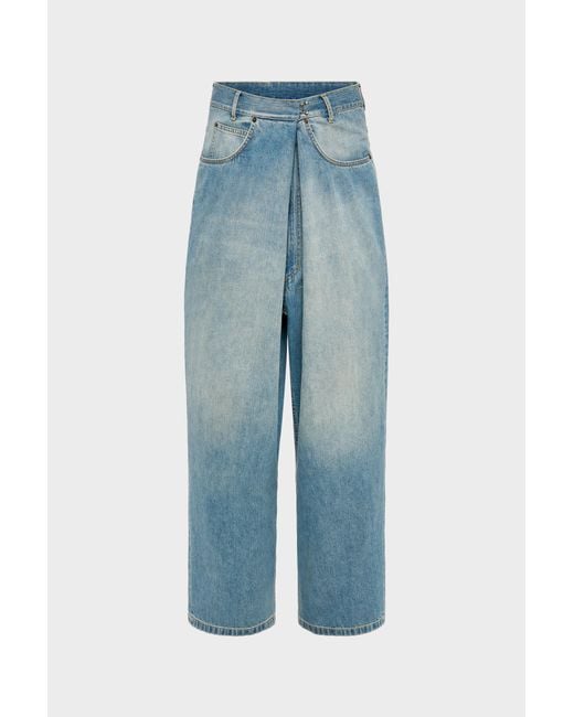 Maison Margiela Blue Wrap Denim Jeans for men