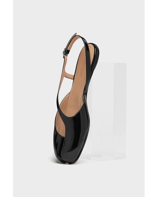 Maison Margiela Black Tabi Slingback Sandal