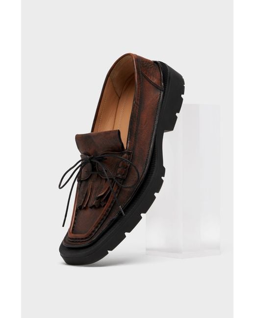Maison Margiela Black Level Fringed Loafer