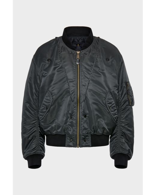 Maison Margiela Black Reversible Bomber Jacket for men