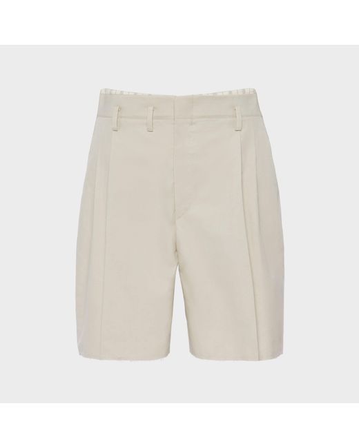 Maison Margiela Natural Cotton Silk Shorts for men
