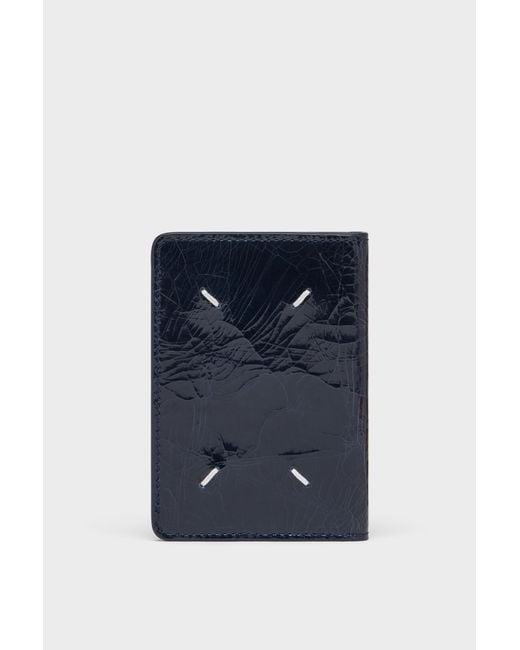 Maison Margiela Blue Four Stitches Card Holder