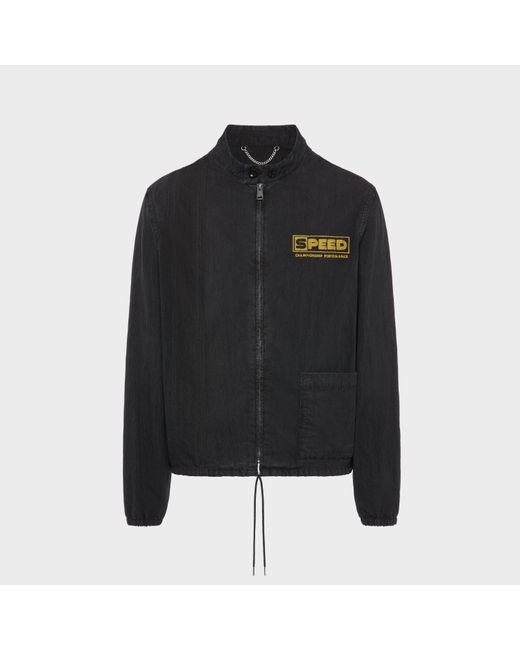 Maison Margiela Black Vintage-Style Sportswear Jacket for men