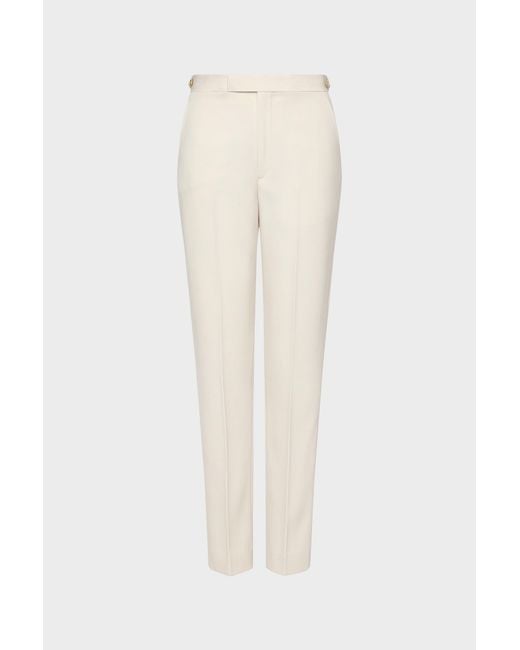 Maison Margiela White Wool Tailored Trousers