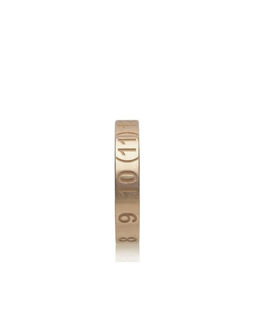 Maison Margiela Metallic Numeric Ring, Größe