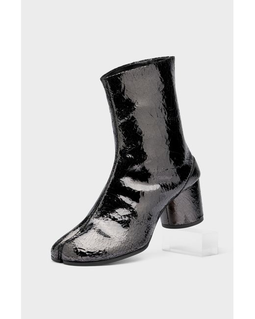 Maison Margiela Black Stivaletti Tabi Broken Mirror