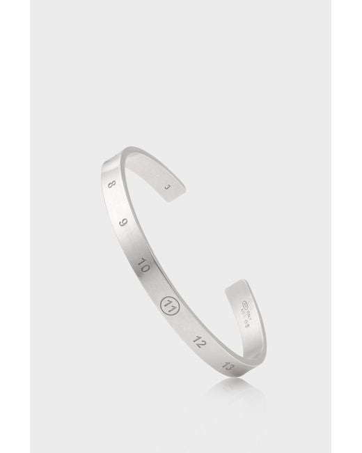 Maison Margiela White Numeric Cuff 6.5Mm