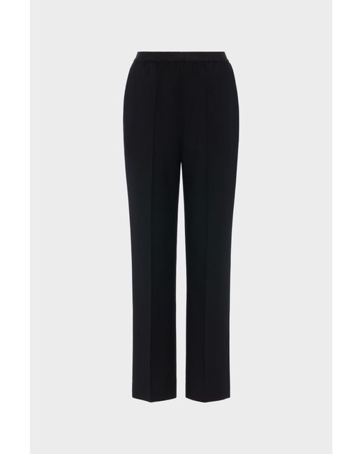 Maison Margiela Black Wool Straight-Leg Trousers