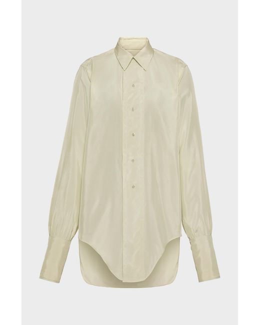 Maison Margiela White Dropped Hem Shirt