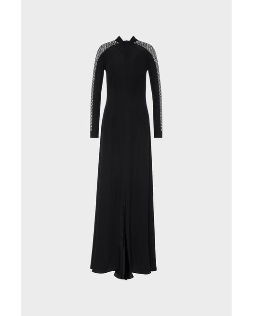 Maison Margiela Black Silk Maxi Dress